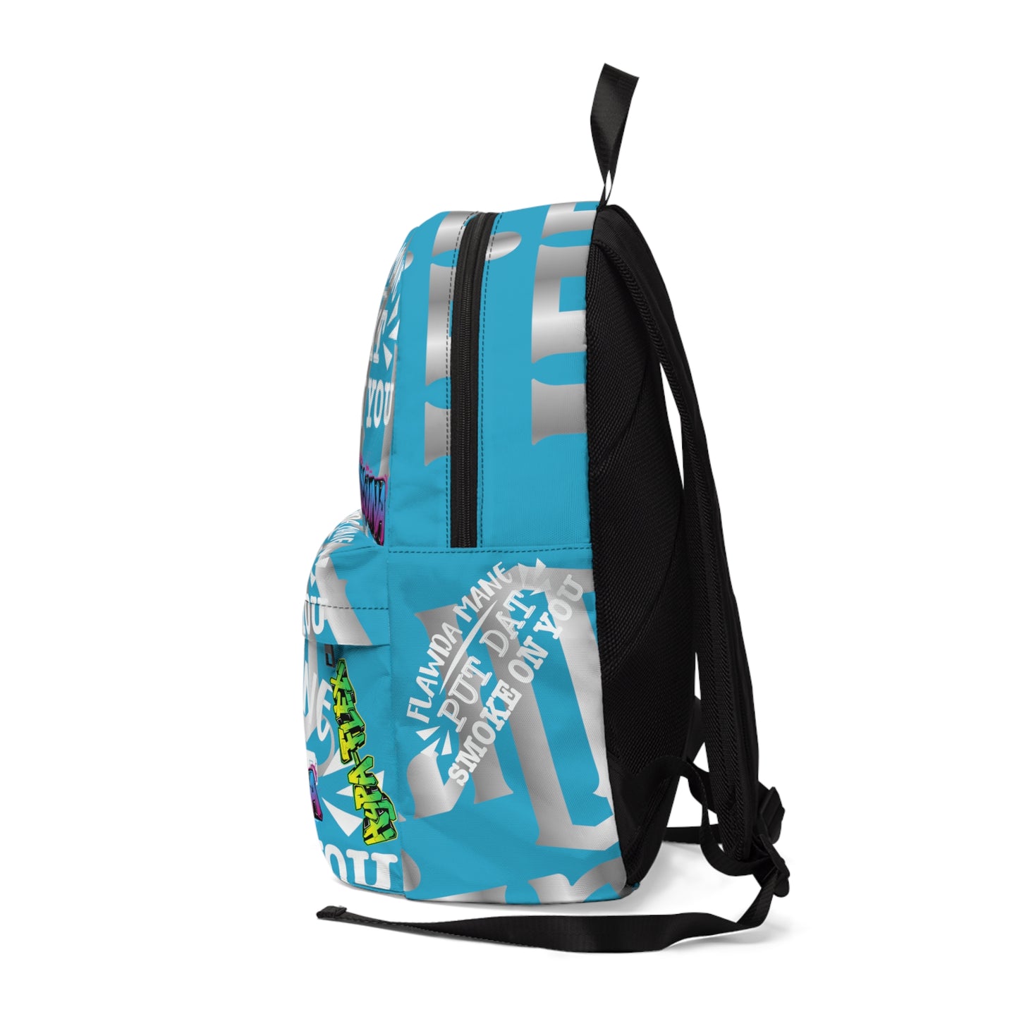 Turquoise Gator Drip Exclusive Supa-Heavy Excess-Stunna Hypa-Flex Limited Edition OG Alligator Playuz “Flawda Mane Put Dat Smoke On You” Classic Backpack