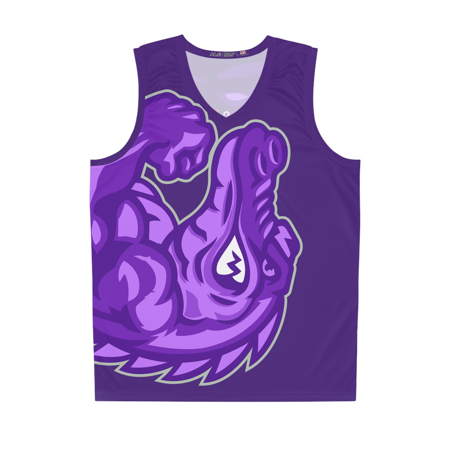 Purple Flawdawear Limited Edition OG Rich Daddy “Everytime U See Me I’m 100K Richa” Men’s Basketball Playuz Jersey