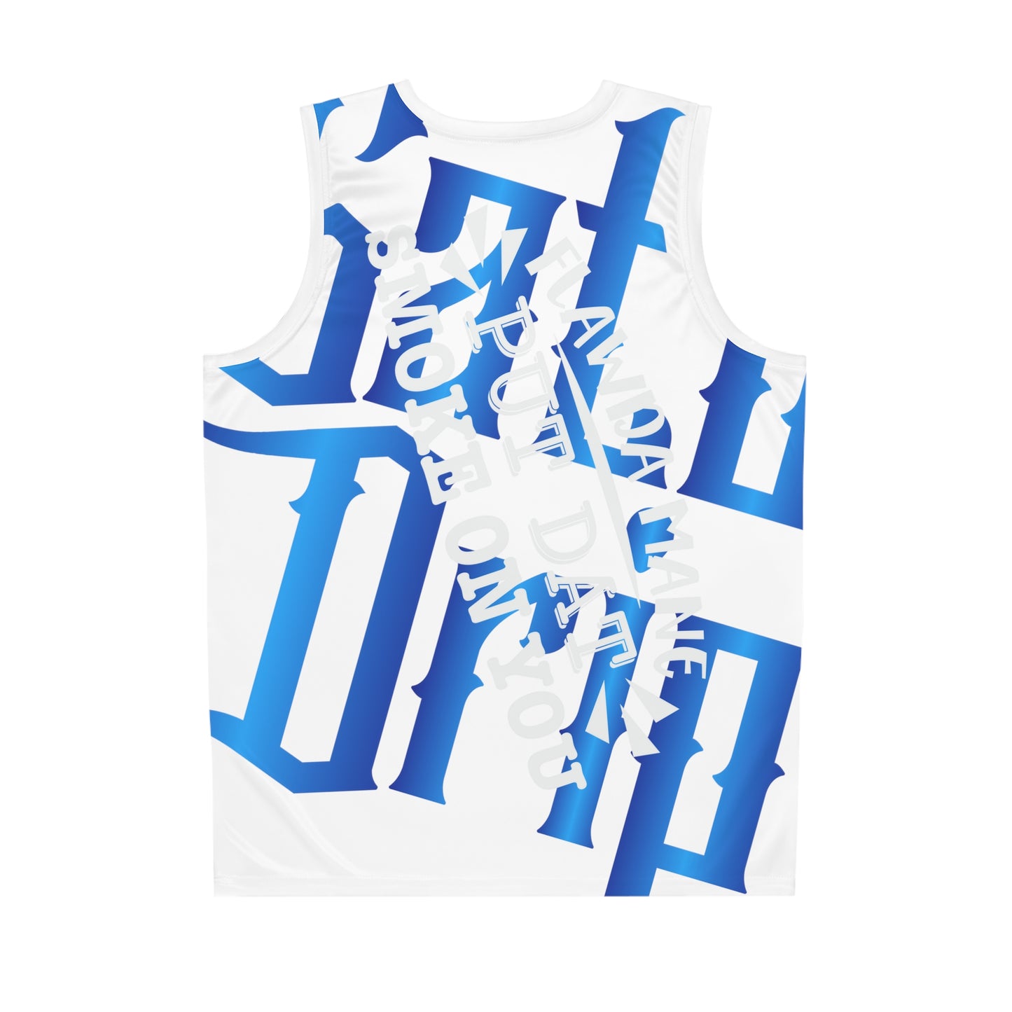 White Gator Drip Exclusive Supa-Heavy Excess-Stunna Hypa-Flex Limited Edition OG Alligator Playuz “Flawda Mane Put Dat Smoke On You” Basketball Playuz Jersey