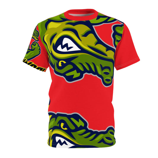 Dark Red Flawdawear Limited Edition OG Flawda Mane “Raised Up High On 33’s” Unisex Cut & Sew Playuz Tee