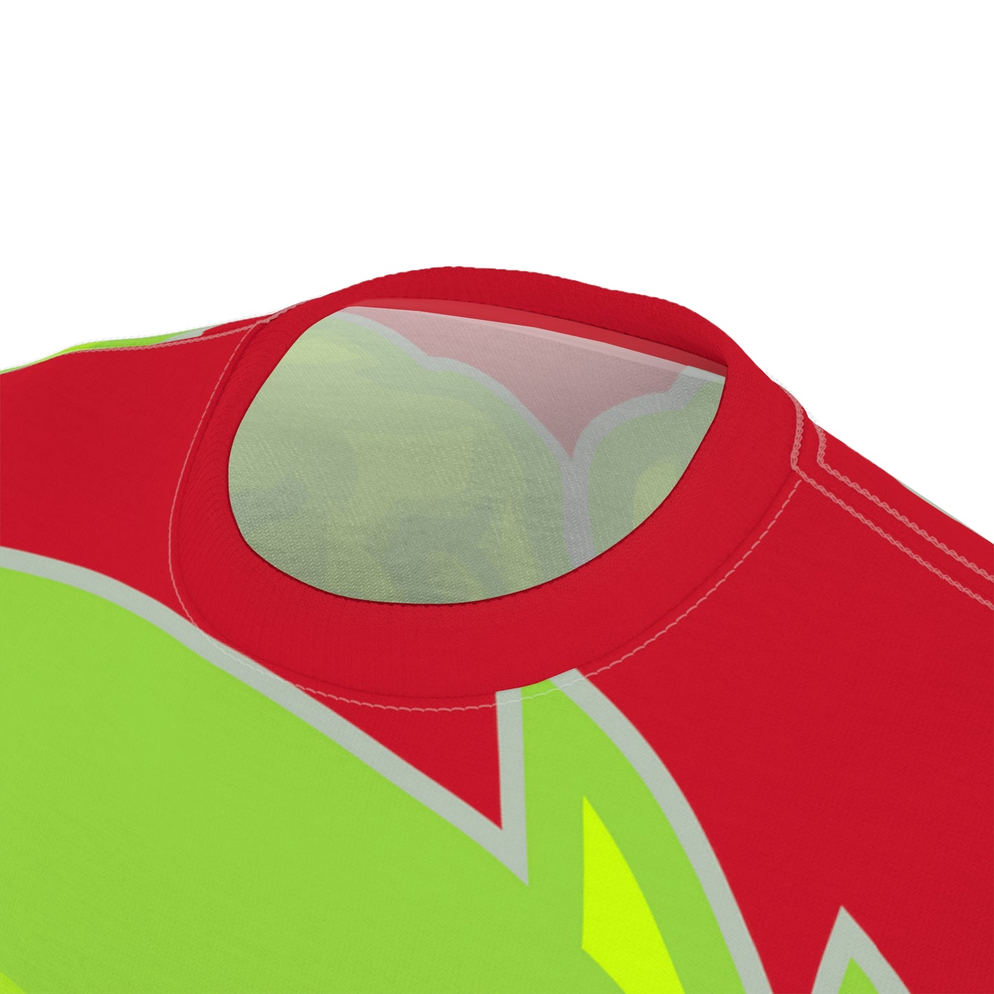 Red/Lime Flawdawear Limited Edition OG Flawda Mane “From Ramen Noodles To 5 Star” Unisex Cut & Sew Playuz Tee