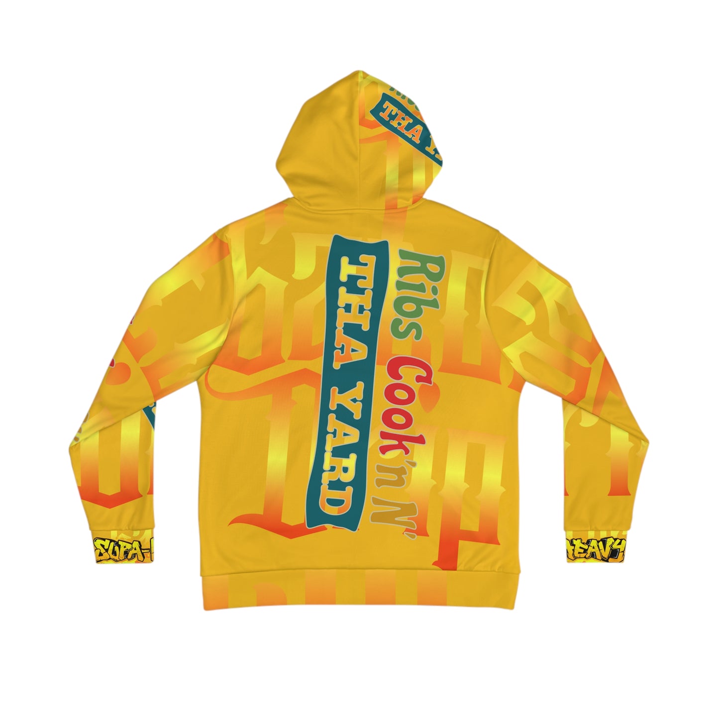 Yellow Gator Drip Exclusive Supa-Heavy Excess-Stunna Hypa-Flex Limited Edition OG Flawda Mane “Ribs Cook’n N’ Tha Yard” Men's Playuz Hoodie