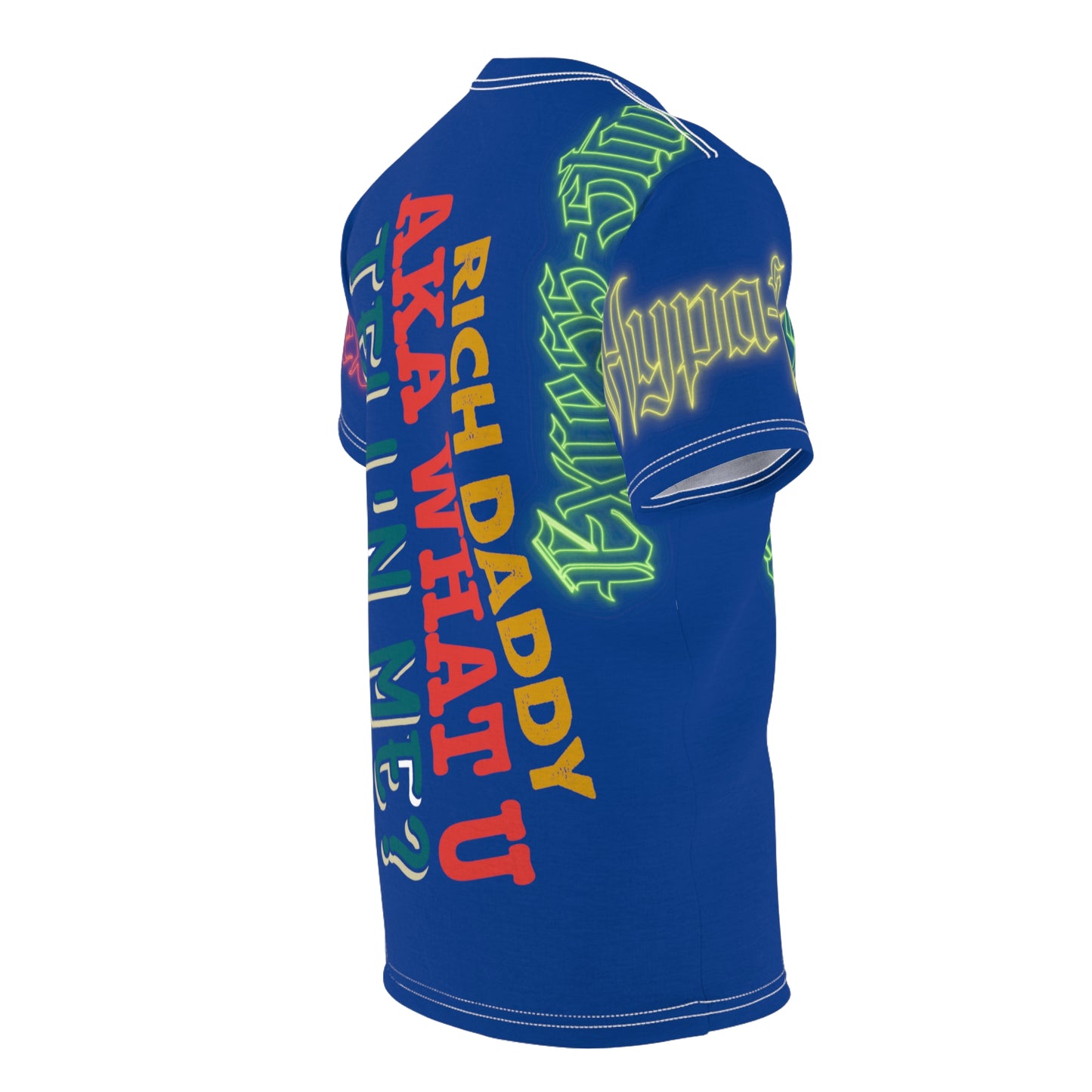 Dark Blue Gator Drip Exclusive Supa-Heavy Excess-Stunna Hypa-Flex Limited Edition OG Rich Daddy “Rich Daddy AKA What U Tell’n ME?” Unisex Cut & Sew Playuz Tee