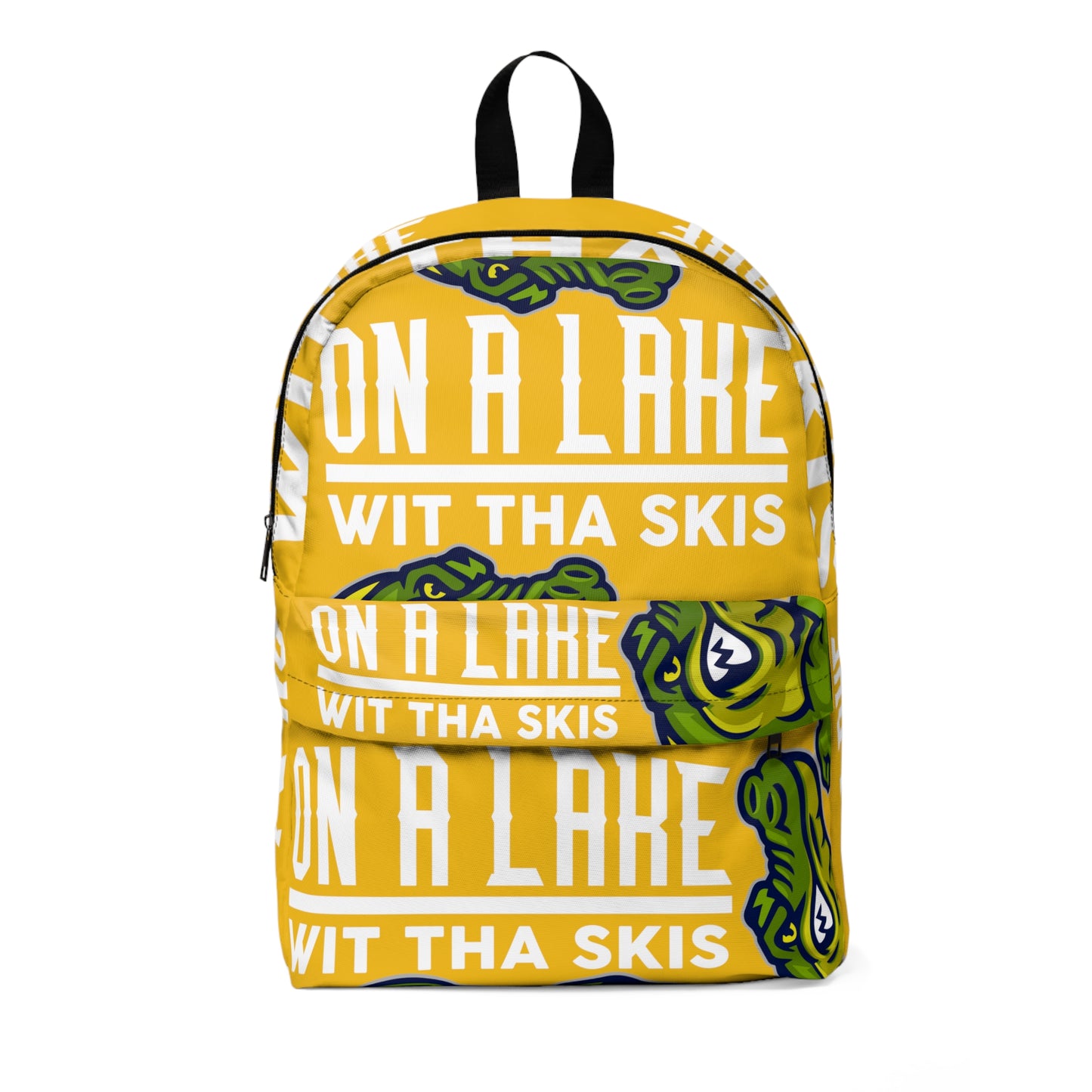 Yellow Flawdawear Limited Edition OG Flawda Mane "On A Lake Wit Tha Skis" Classic Backpack