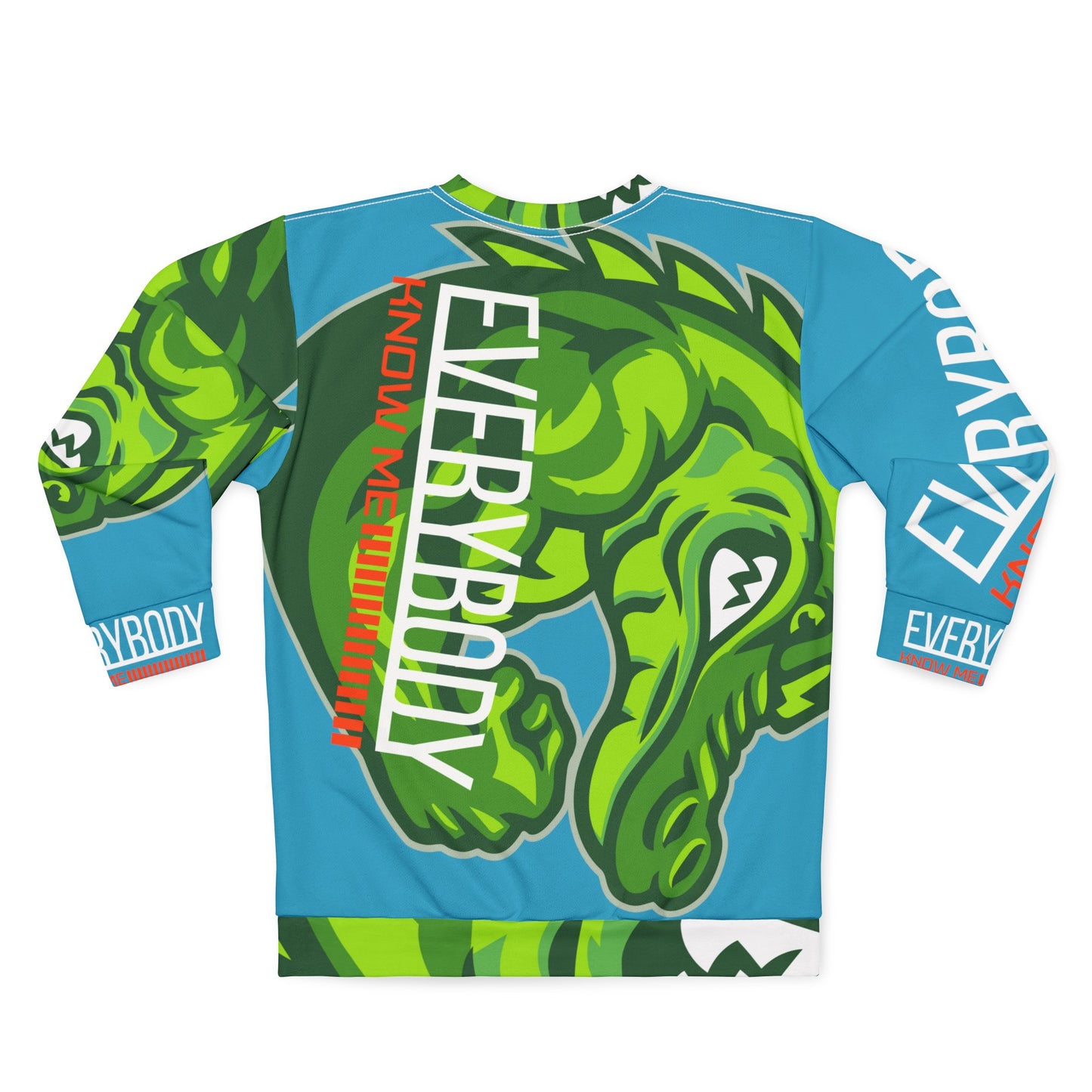 Turquoise/Green Flawdawear Limited Edition OG Flawda Mane “Everybody Know Me” Unisex Playuz Sweatshirt