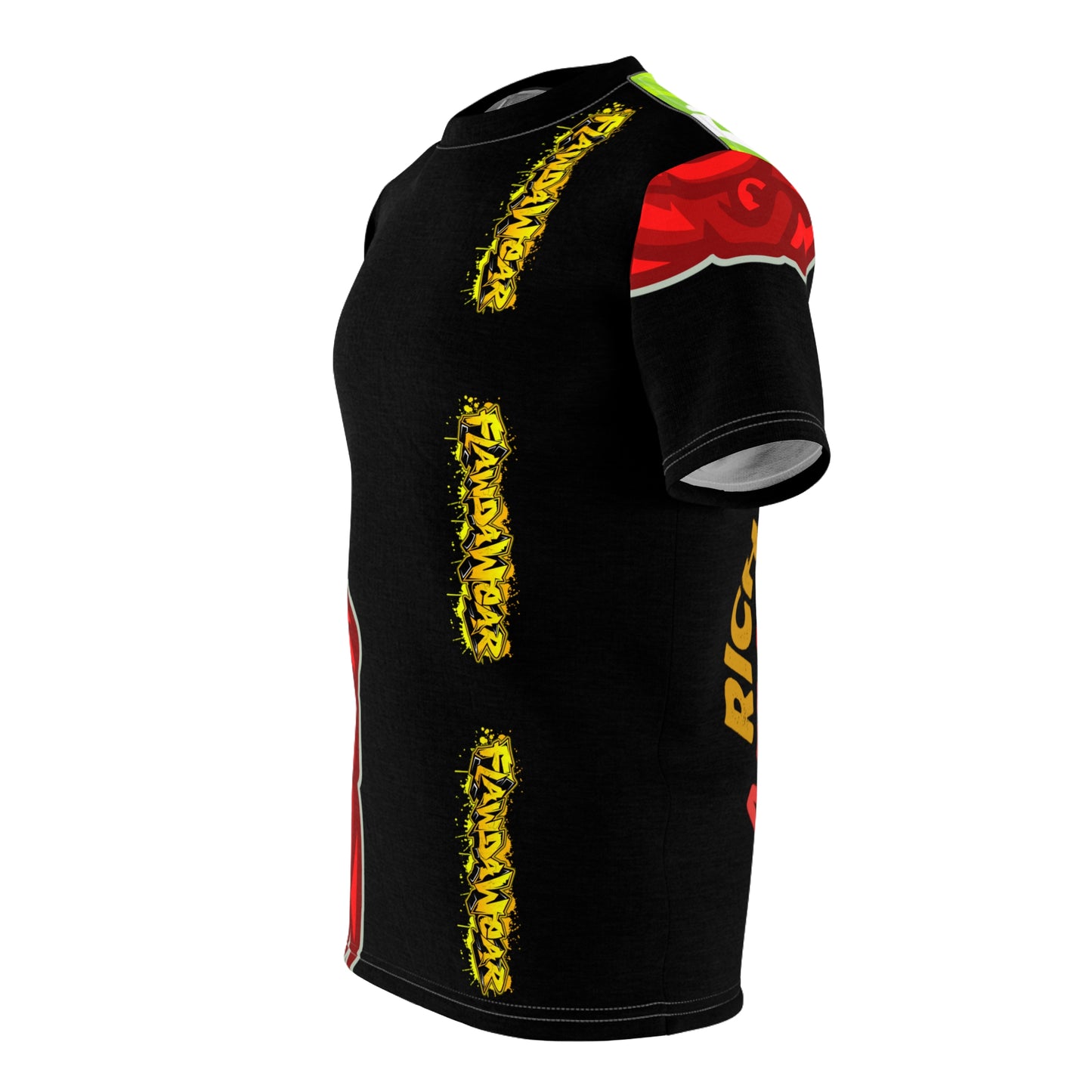 Black Flawdawear Limited Edition OG Rich Daddy “Rich Daddy AKA What U Tell’n ME?” Unisex Cut & Sew Playuz Tee