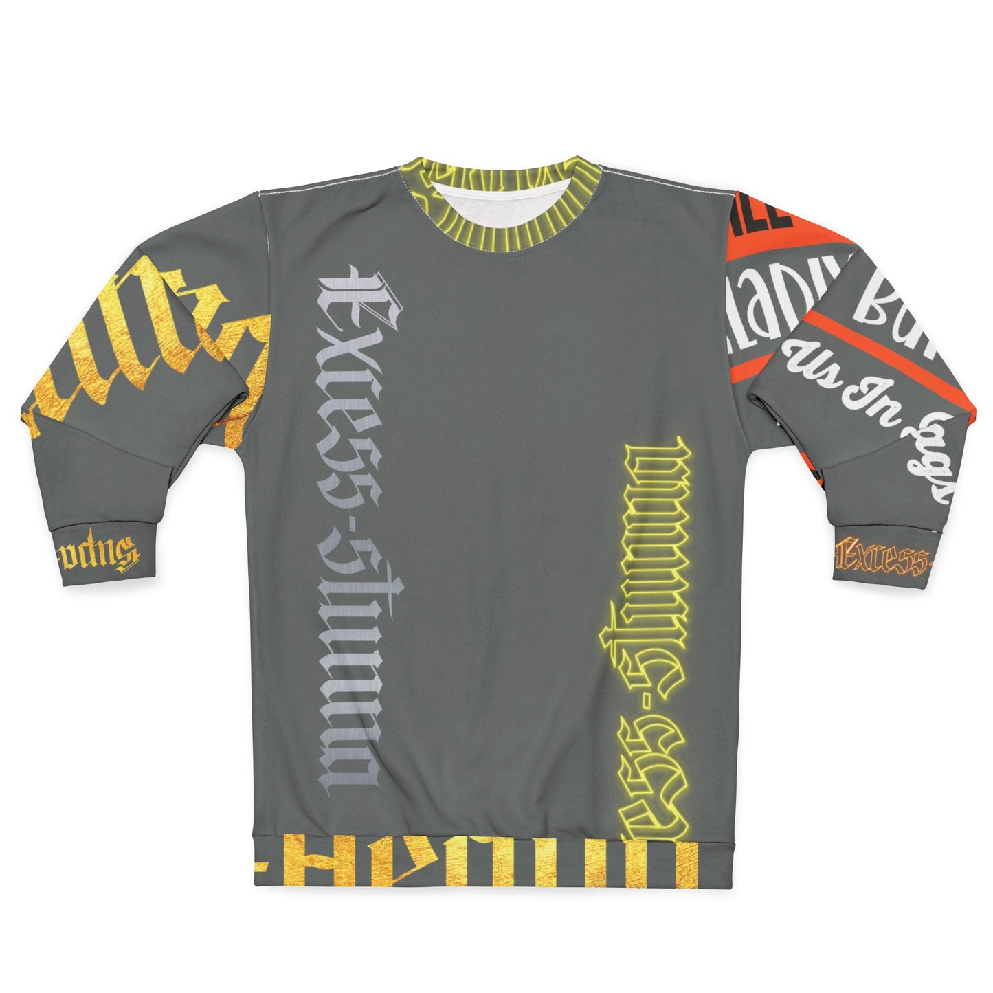 Dark Grey Gator Drip Exclusive Supa-Heavy Excess-Stunna Hypa-Flex Limited Edition OG Rich Daddy “Will We Do A Show Gladly But U Gotta Pay Us In Bags G” Unisex Playuz Sweatshirt