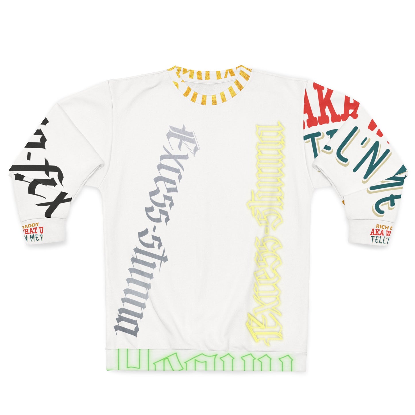 White Gator Drip Exclusive Supa-Heavy Excess-Stunna Hypa-Flex Limited Edition OG Rich Daddy “Rich Daddy AKA What U Tell’n ME?” Unisex Playuz Sweatshirt