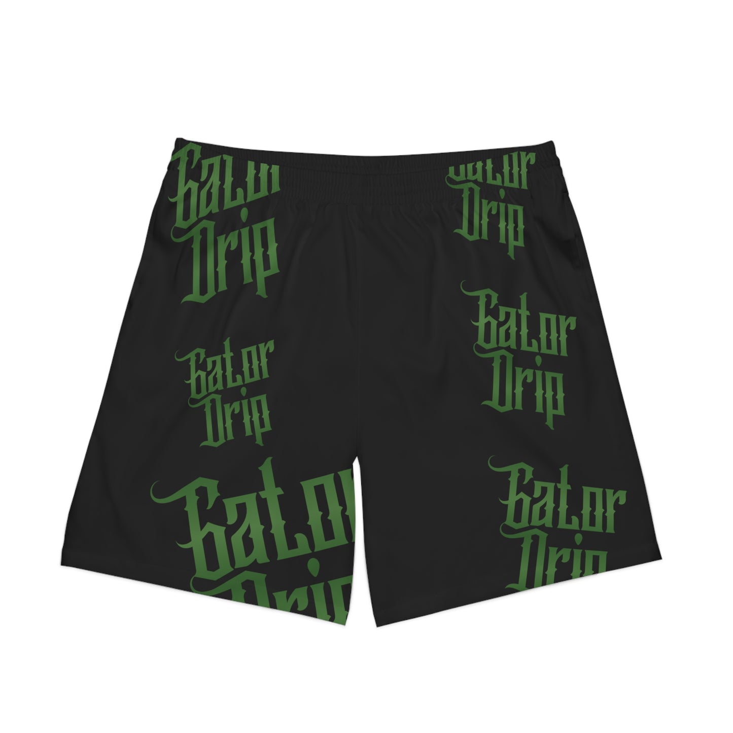 Black Gator Drip Exclusive Supa-Heavy Excess-Stunna Hypa-Flex Limited Edition OG Rich Daddy "I'm Rilly Get'n Papuh While I'm Poop'n Hatuh" Men's Elastic Beach Playuz Shorts