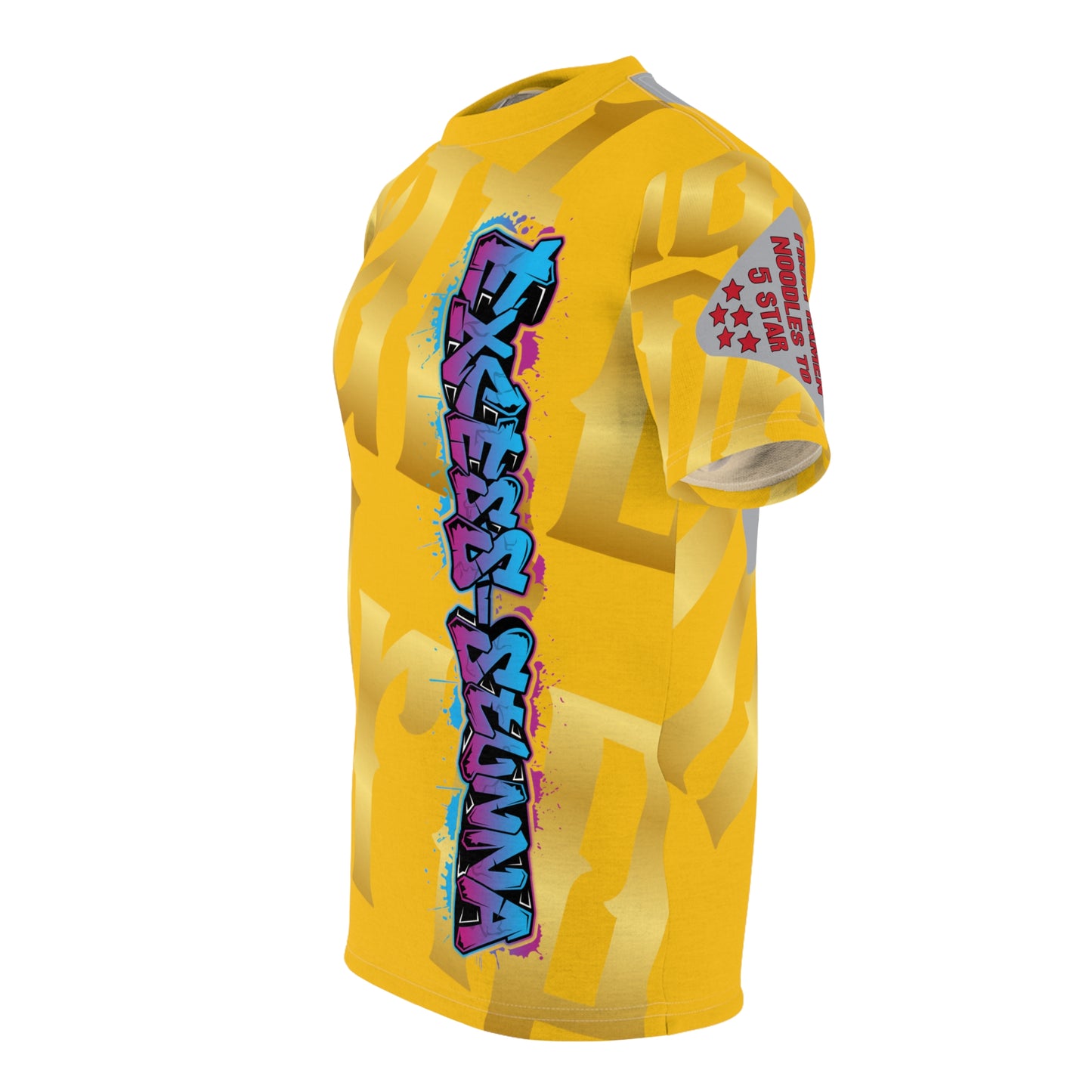 Yellow Gator Drip Exclusive Supa-Heavy Excess-Stunna Hypa-Flex Limited Edition OG Flawda Mane “From Ramen Noodles To 5 Star" Unisex Cut & Sew Playuz Tee