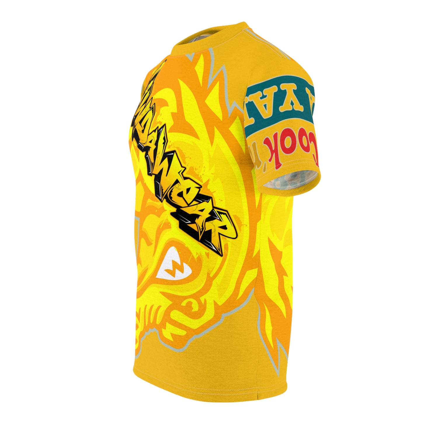 Yellow Flawdawear Limited Edition OG Flawda Mane “Ribs Cook’n N’ Tha Yard” Unisex Cut & Sew Playuz Tee