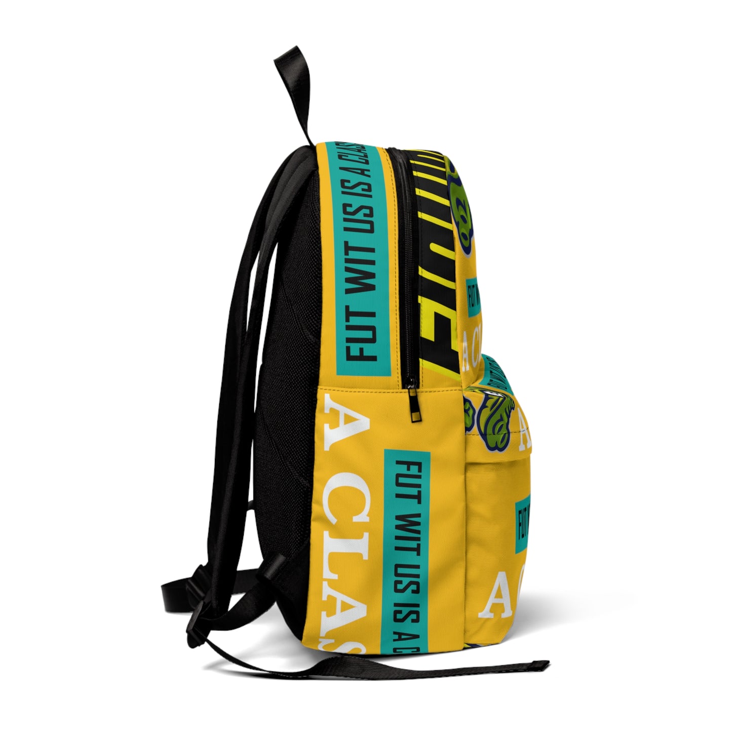 Yellow Flawdawear Limited Edition OG Alligator Playuz "Fut Wit Us Is A Classic" Classic Backpack
