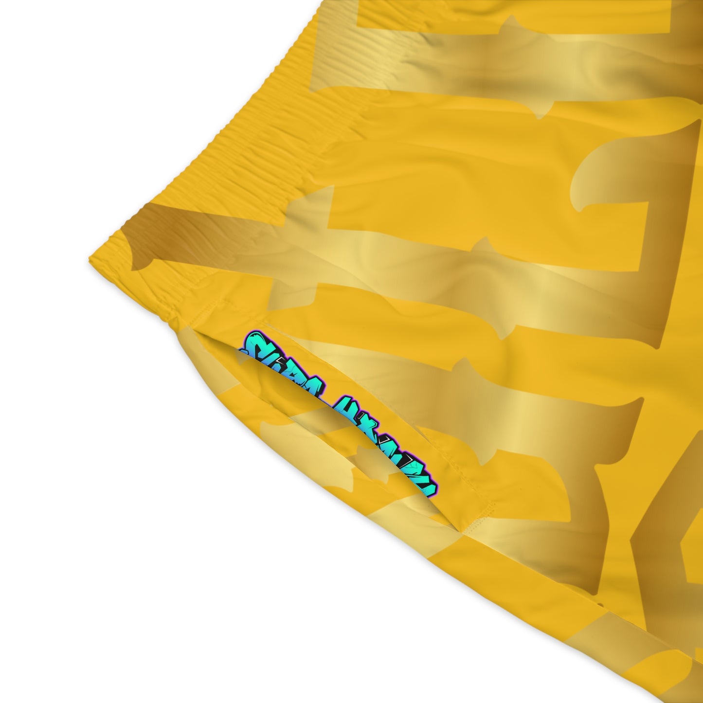 Yellow Gator Drip Exclusive Supa-Heavy Excess-Stunna Hypa-Flex Limited Edition OG Flawda Mane “From Ramen Noodles To 5 Star" Men’s Jogguz Playuz Shorts