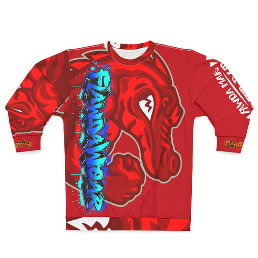 Red Flawdawear Limited Edition OG Alligator Playuz “Flawda Mane Put Dat Smoke On You” Unisex Playuz Sweatshirt