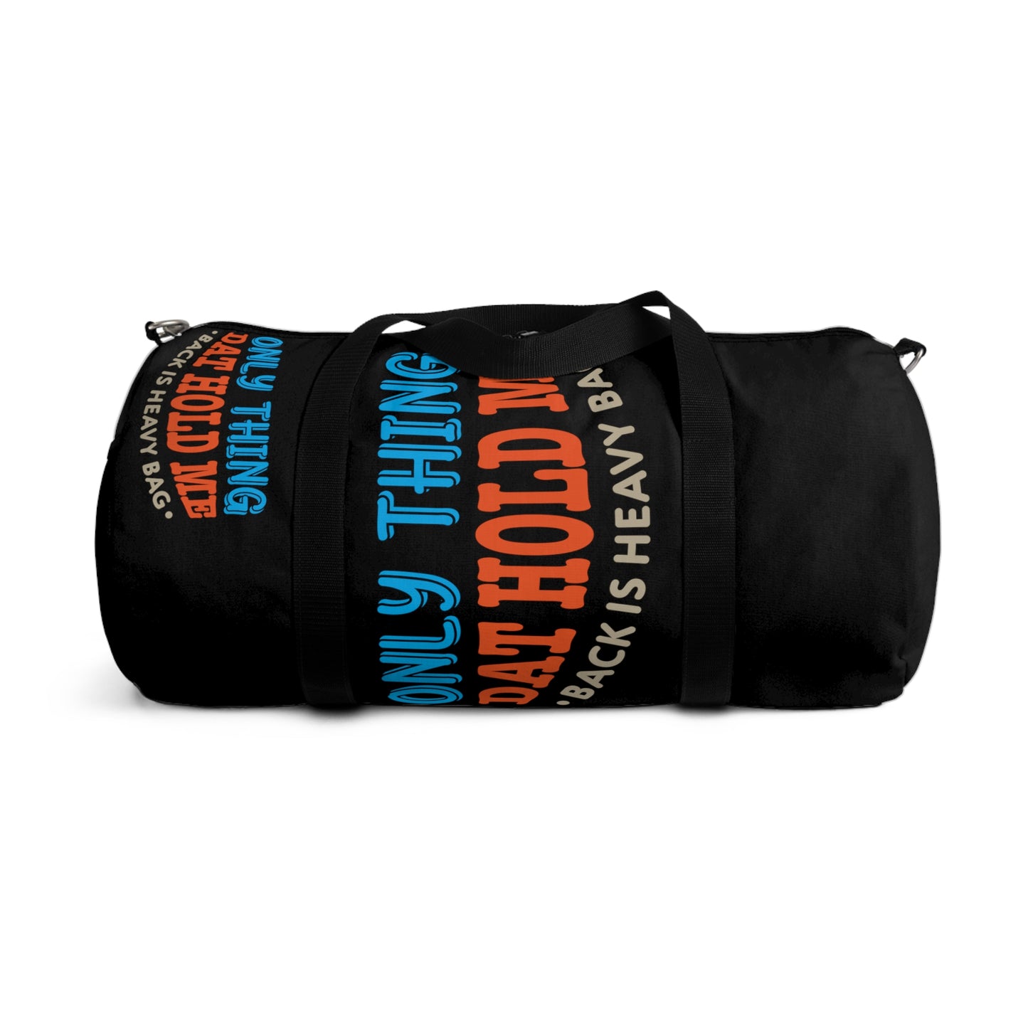 Black Flawdawear Limited Edition OG Rich Daddy “Only Thing Dat Hold Me Back Is Heavy Bag” Large Duffle Playuz Bag