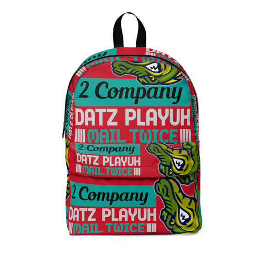Red Flawdawear Limited Edition OG Rich Daddy "2 Company Datz Playuh Mail Twice" Classic Backpack