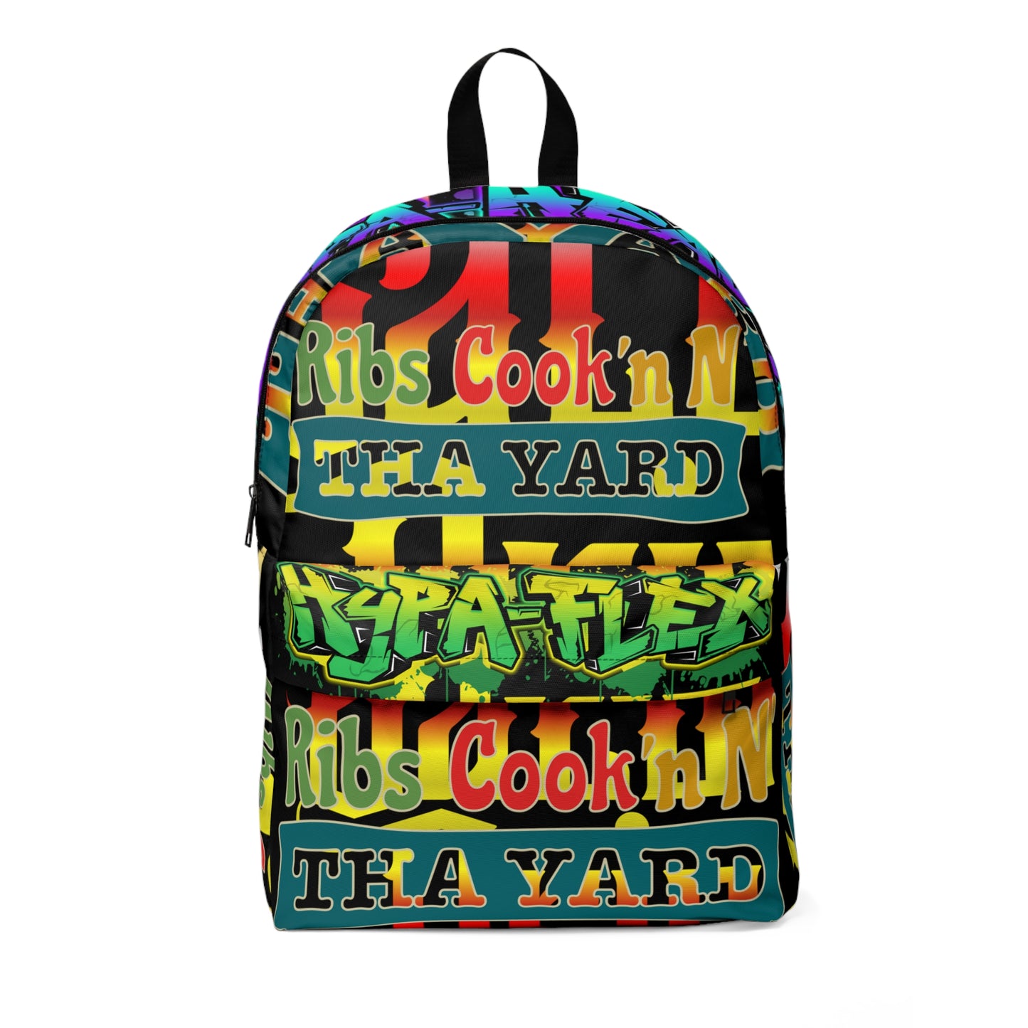 Black Gator Drip Exclusive Supa-Heavy Excess-Stunna Hypa-Flex Limited Edition OG Flawda Mane “Ribs Cook’n N’ Tha Yard” Classic Playuz Backpack