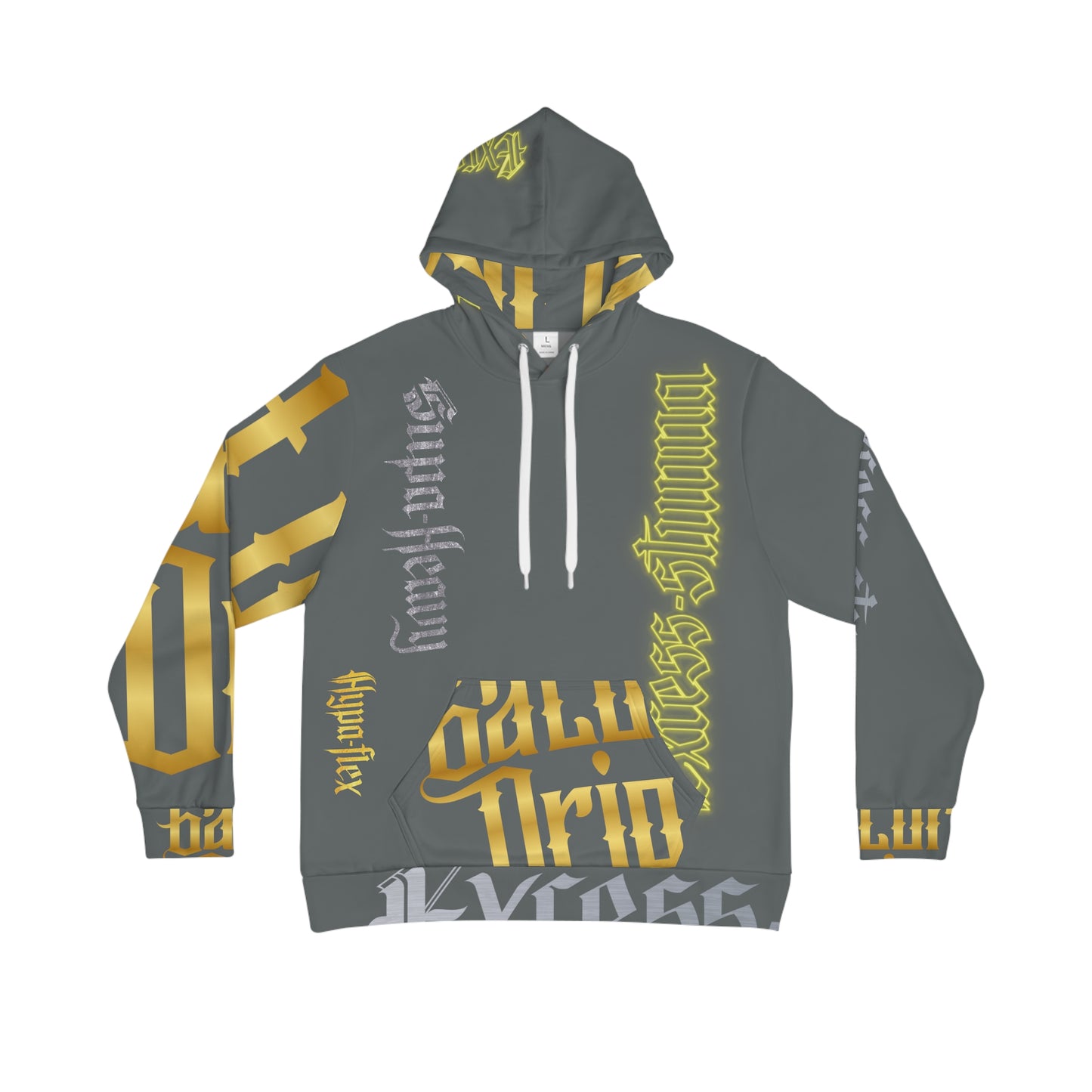 Dark Grey Gator Drip Exclusive Supa-Heavy Excess-Stunna Hypa-Flex Limited Edition OG Rich Daddy “Will We Do A Show Gladly But U Gotta Pay Us In Bags G” Men's Playuz Hoodie