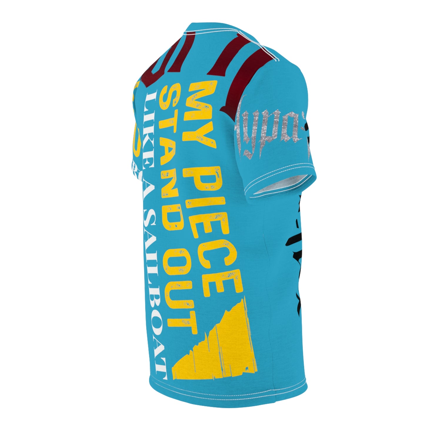 Turquoise Gator Drip Exclusive Supa-Heavy Excess-Stunna Hypa-Flex Limited Edition OG Flawda Mane “My Piece Stand Out Like A Sailboat” Unisex Cut & Sew Playuz Tee