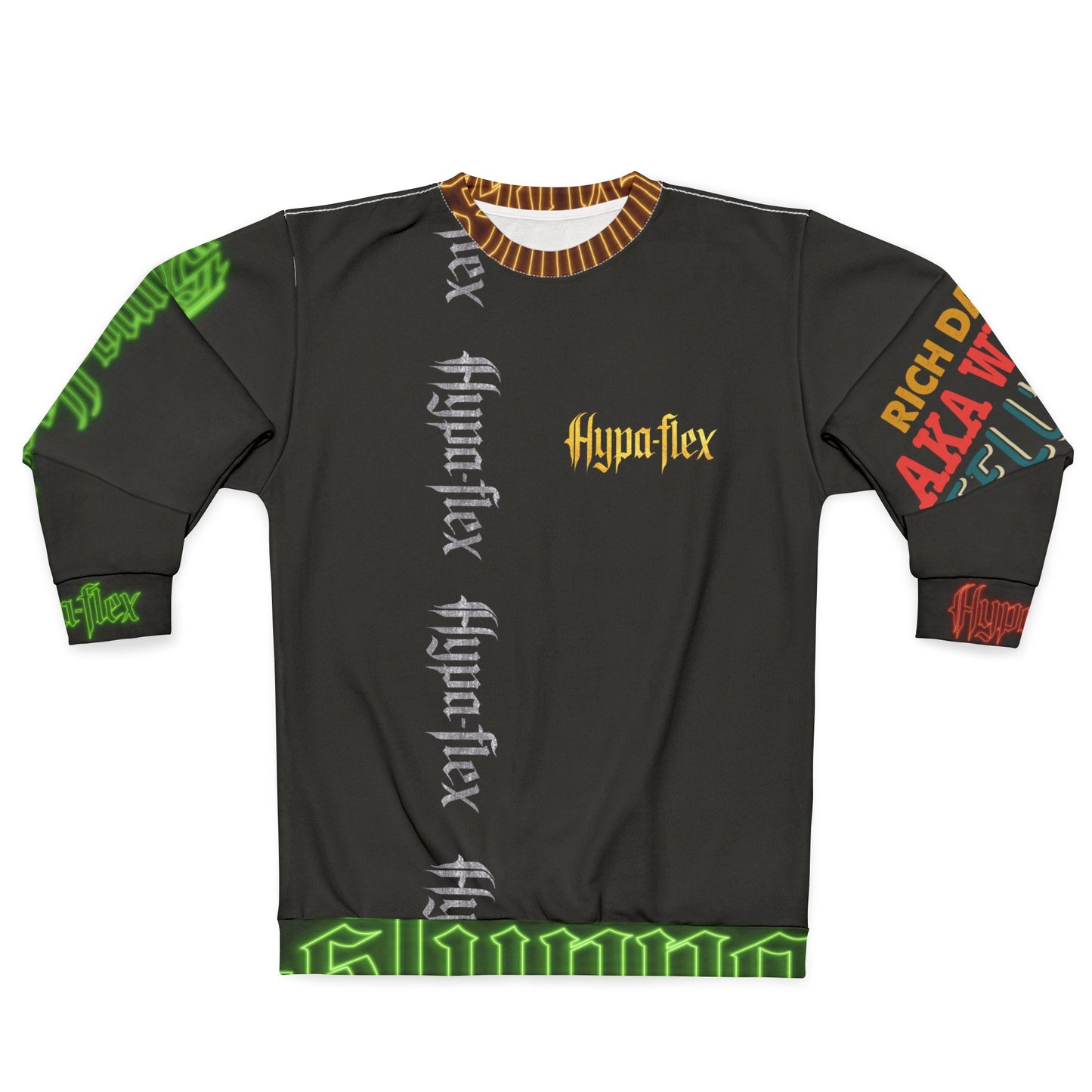 Black Gator Drip Exclusive Supa-Heavy Excess-Stunna Hypa-Flex Limited Edition OG Rich Daddy “Rich Daddy AKA What U Tell’n ME?” Unisex Playuz Sweatshirt