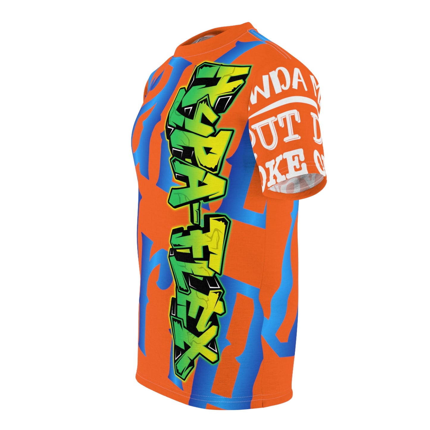 Orange Gator Drip Exclusive Supa-Heavy Excess-Stunna Hypa-Flex Limited Edition OG Alligator Playuz “Flawda Mane Put Dat Smoke On You” Unisex Cut & Sew Playuz Tee