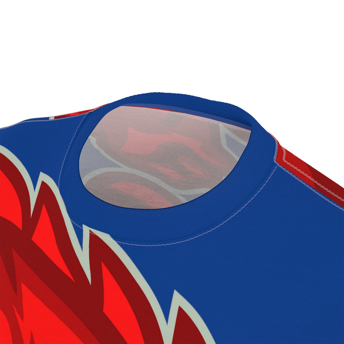 Blue/Red Flawdawear Limited Edition OG Flawda Mane “From Ramen Noodles To 5 Star” Unisex Cut & Sew Playuz Tee