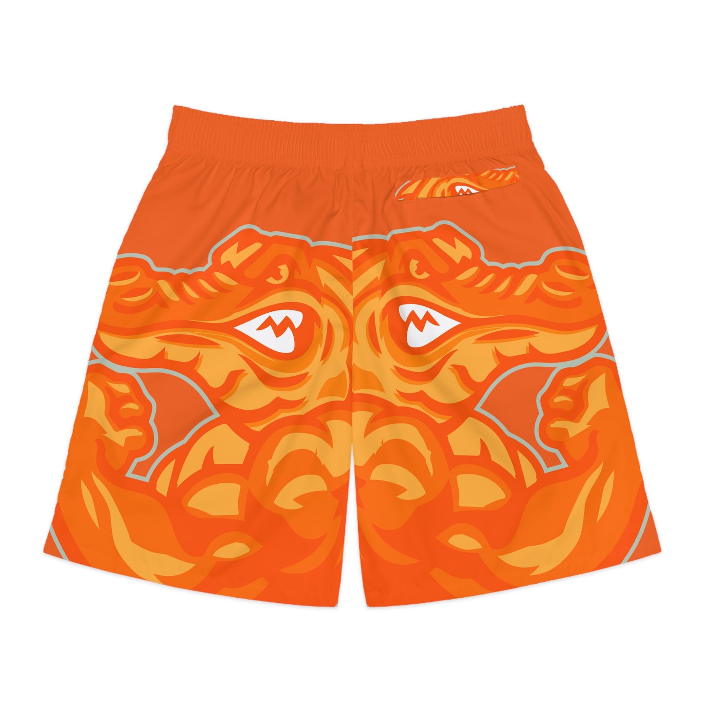 Orange Flawdawear Limited Edition OG Flawda Mane “Everybody Know Me” Men’s Jogguz Playuz Shorts
