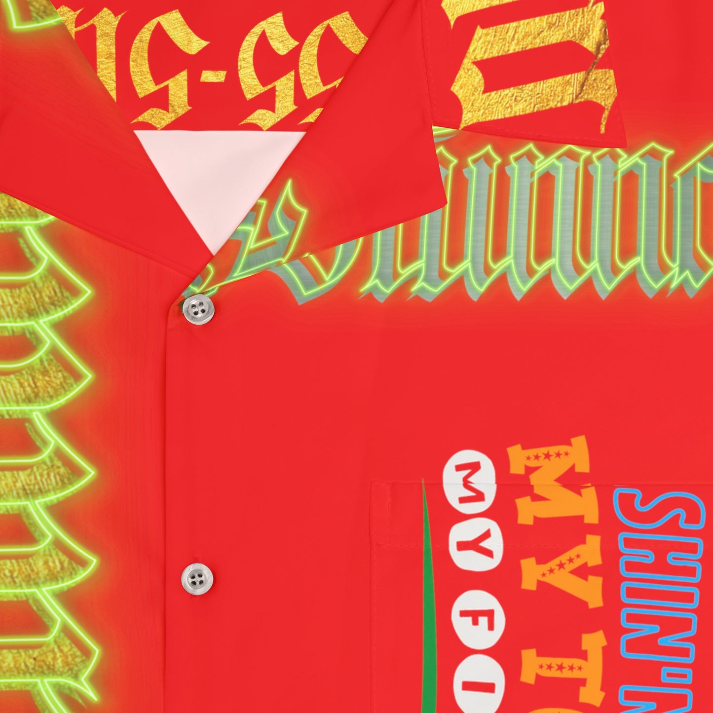 Red Gator Drip Exclusive Supa-Heavy Excess-Stunna Hypa-Flex Limited Edition OG Rich Daddy “Shin’n Frum My Toes 2 My Fitted” Men’s Hawaiian Playuz Shirt