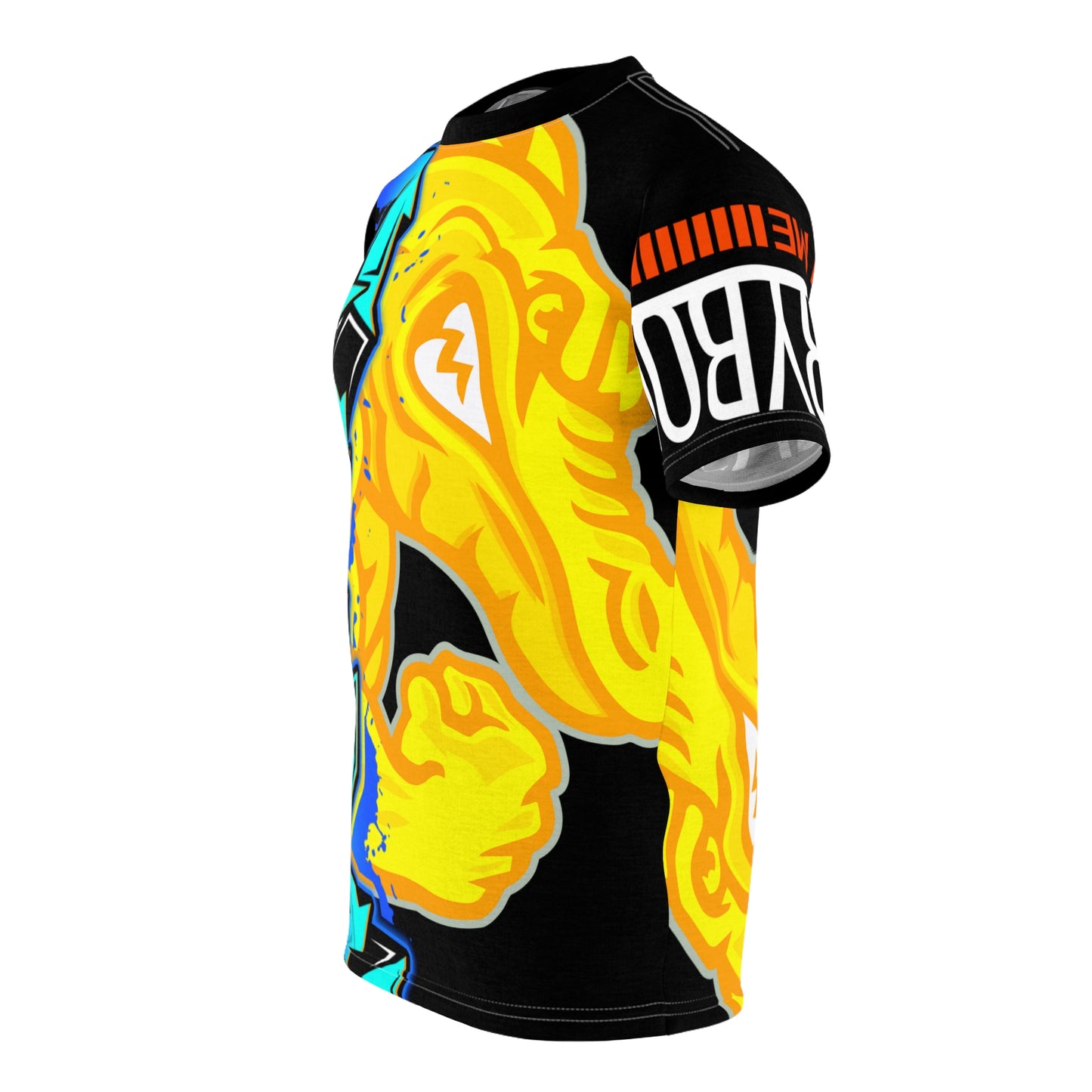 Black/Yellow Flawdawear Limited Edition OG Flawda Mane “Everybody Know Me” Unisex Cut & Sew Playuz Tee