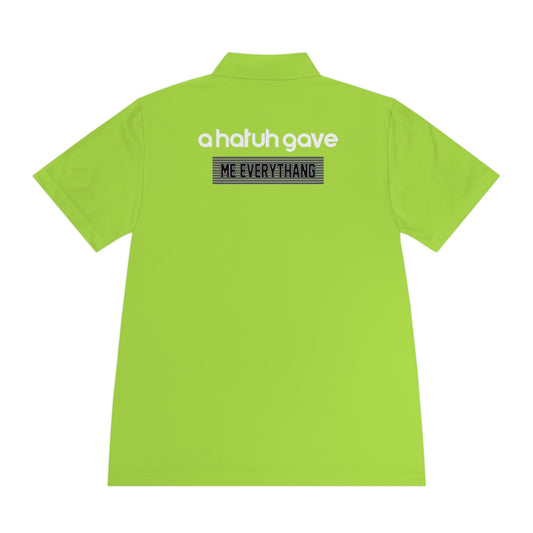 Lime Shock Flawdawear Limited OG Flawda Mane "A Hatuh Gave Me Everythang" Men's Sport Playuz Polo Shirt