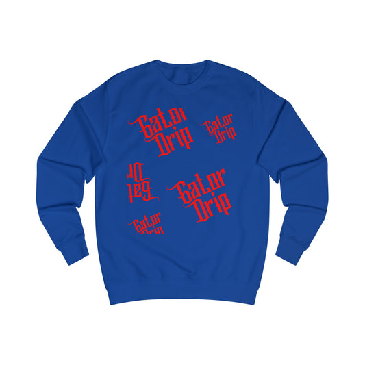 Blue Gator Drip Exclusive Supa-Heavy Excess-Stunna Hypa-Flex Men’s Unisex Playuz Sweatshirt