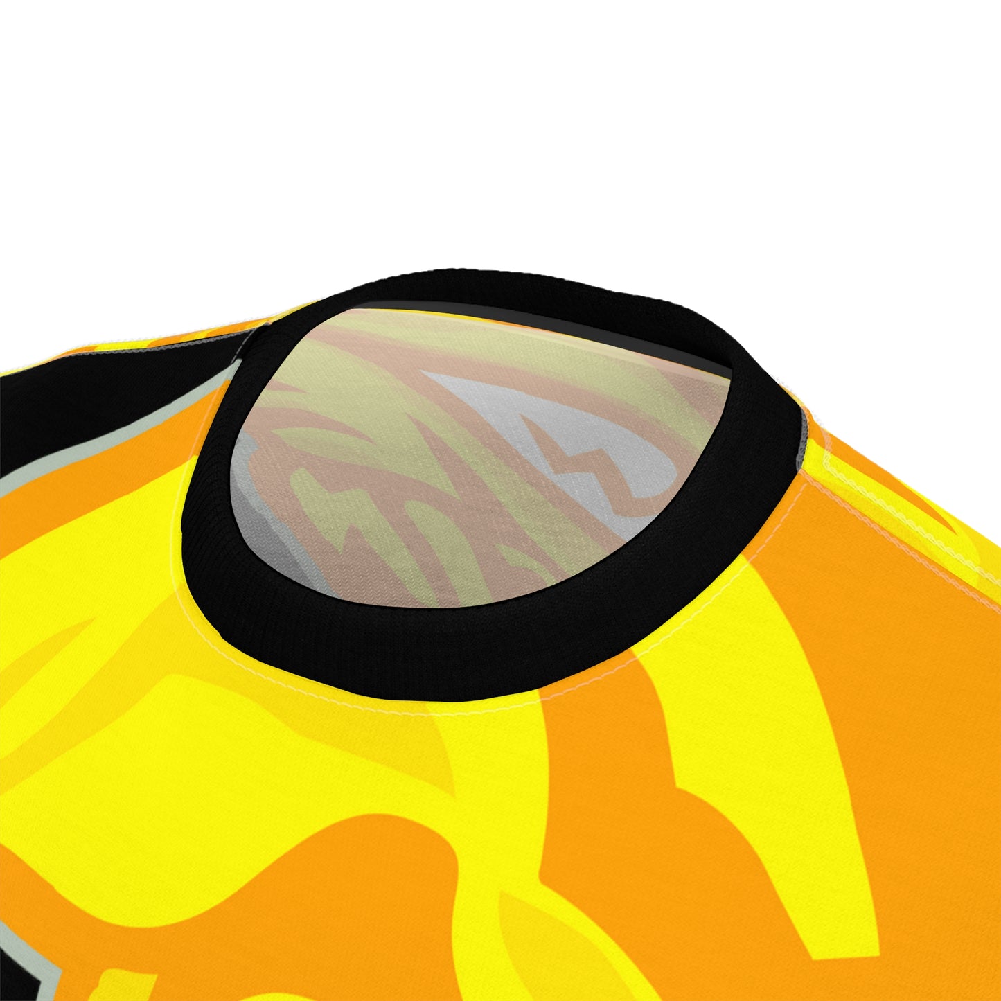 Black/Yellow Flawdawear Limited Edition OG Alligator Playuz “Flawda Mane Put Dat Smoke On You” Unisex Cut & Sew Playuz Tee