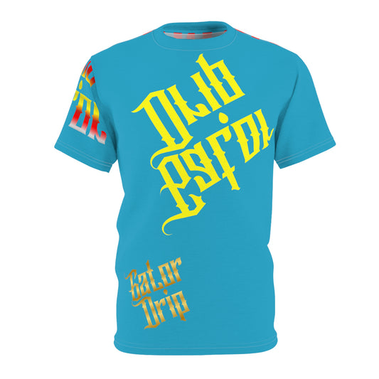 Turquoise Gator Drip Exclusive Supa-Heavy Excess-Stunna Flex Alligator Playuz Limited Edition OG Multi-Logo Flawda Mane “Had 2 Make A Change 2 Start Seeing Change" Unisex Cut & Sew Playuz Tee