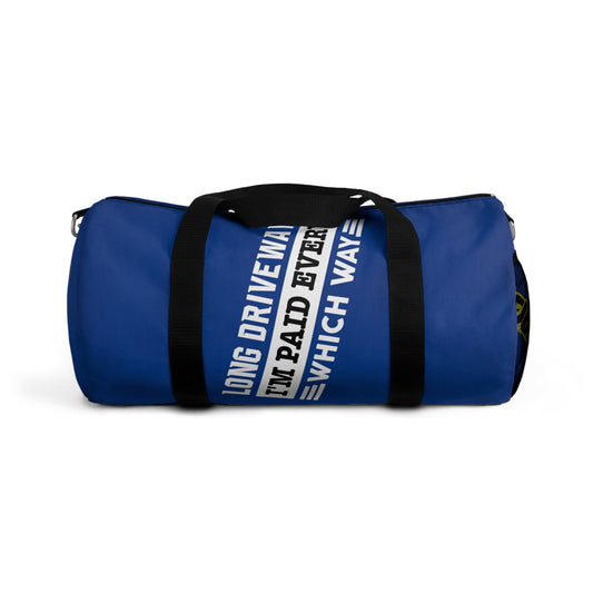 Dark Blue Flawdawear Limited Edition OG Alligator Papuh Playuz “Long Driveways I’m Paid Every Which Way” Duffle Playuz Bag