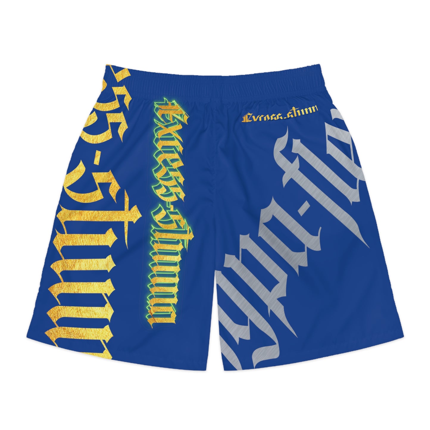 Dark Blue Gator Drip Exclusive Supa-Heavy Excess-Stunna Hypa-Flex Limited Edition OG “Excess-Stunna Collection” Men's Jogguz Playuz Shorts