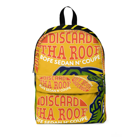Yellow Flawdawear Limited Edition OG Alligator Playuz "Discard Tha Roof Bofe Sedan N' Coupe" Classic Backpack