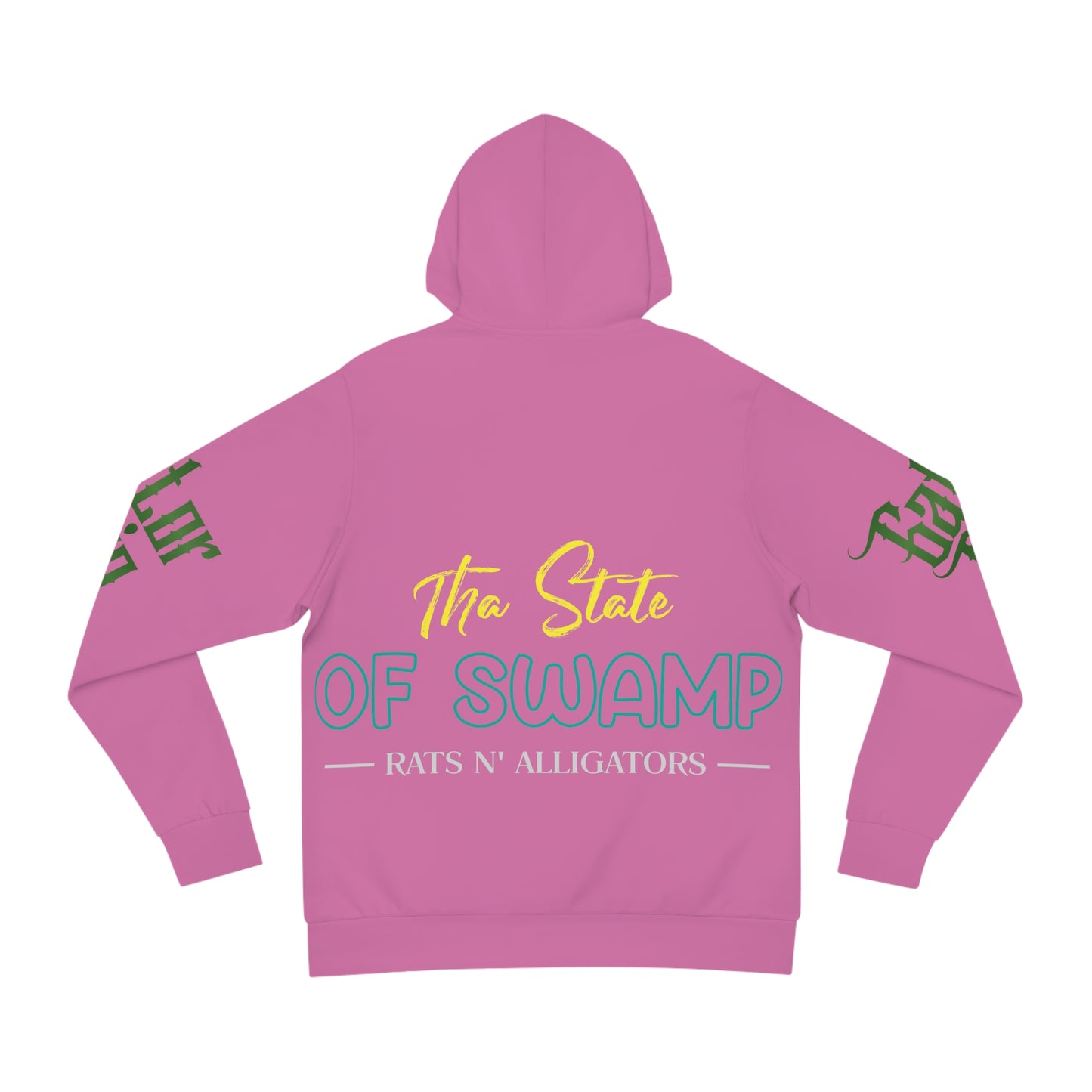 Pink Gator Drip Exclusive Supa-Heavy Excess-Stunna Hypa-Flex Limited Edition OG Flawda Mane"Tha State Of Swamp Rats N' Alligators" Fashion Playuz Hoodie