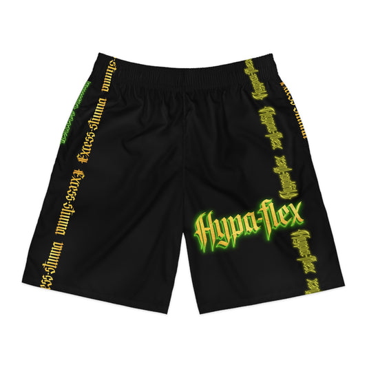 Black Gator Drip Exclusive Supa-Heavy Excess-Stunna Hypa-Flex Limited Edition OG “Excess-Stunna Collection” Men's Jogguz Playuz Shorts