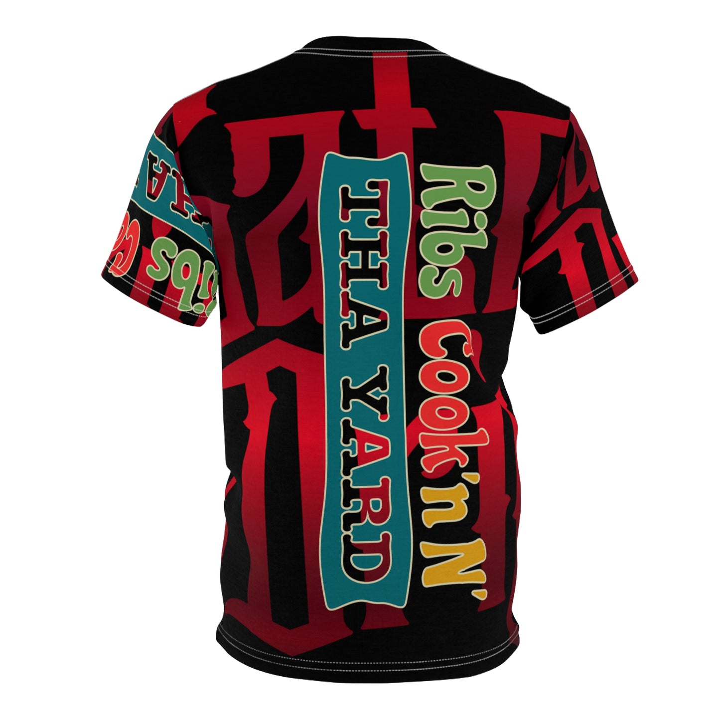 Black Gator Drip Exclusive Supa-Heavy Excess-Stunna Hypa-Flex Limited Edition OG Flawda Mane “Ribs Cook’n N’ Tha Yard” Unisex Cut & Sew Playuz Tee