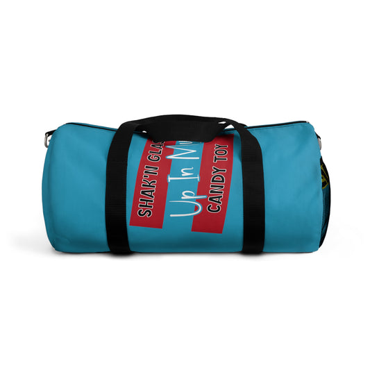 Turquoise Flawdawear Limited Edition OG Flawda Mane “Shak’n Glass Up In My Candy Toy” Duffle Playuz Bag