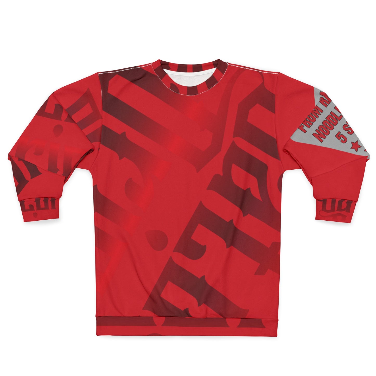 Red Gator Drip Exclusive Supa-Heavy Excess-Stunna Hypa-Flex Limited Edition OG Flawda Mane “From Ramen Noodles To 5 Star" Unisex Playuz Sweatshirt