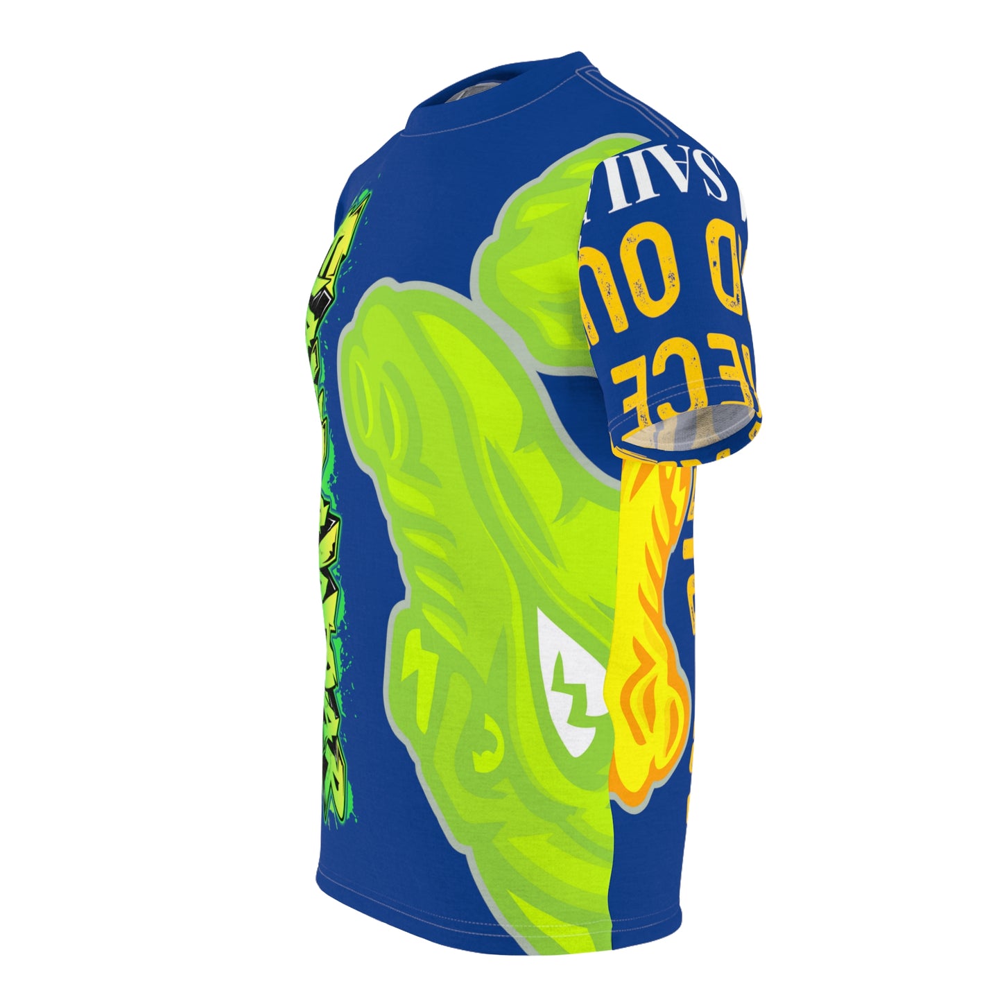 Dark Blue Flawdawear Limited Edition OG Flawda Mane “My Piece Stand Out Like A Sailboat” Unisex Cut & Sew Playuz Tee