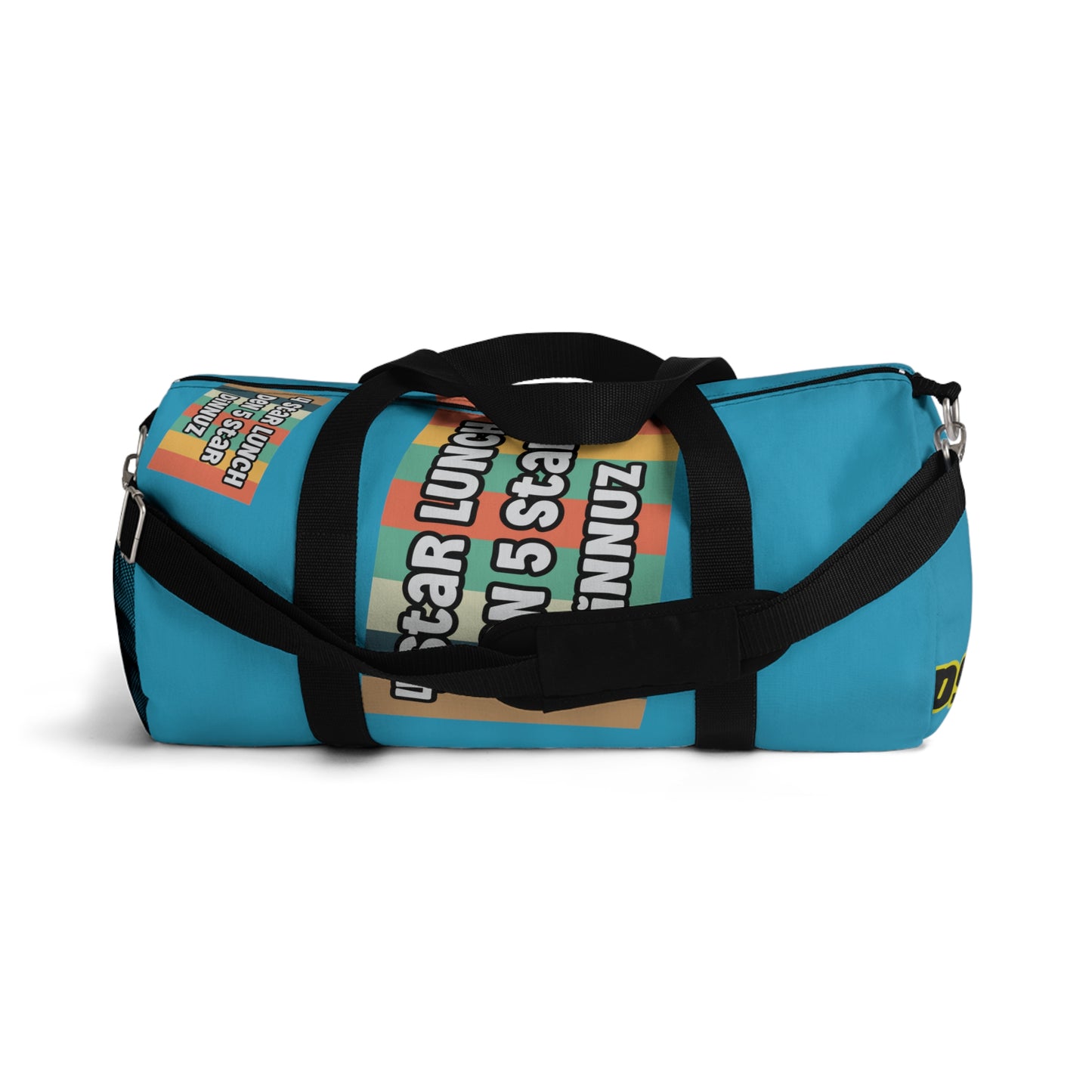 Turquoise Flawdawear Limited Edition OG Rich Daddy “4 Star Lunch Den 5 Star Dinnuz” Duffle Playuz Bag