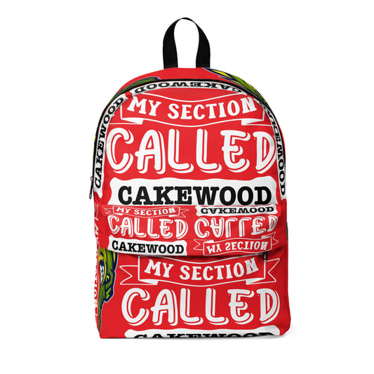 Red Flawdawear Limited Edition OG Rich Daddy "My Section Called Cakewood" Classic Backpack