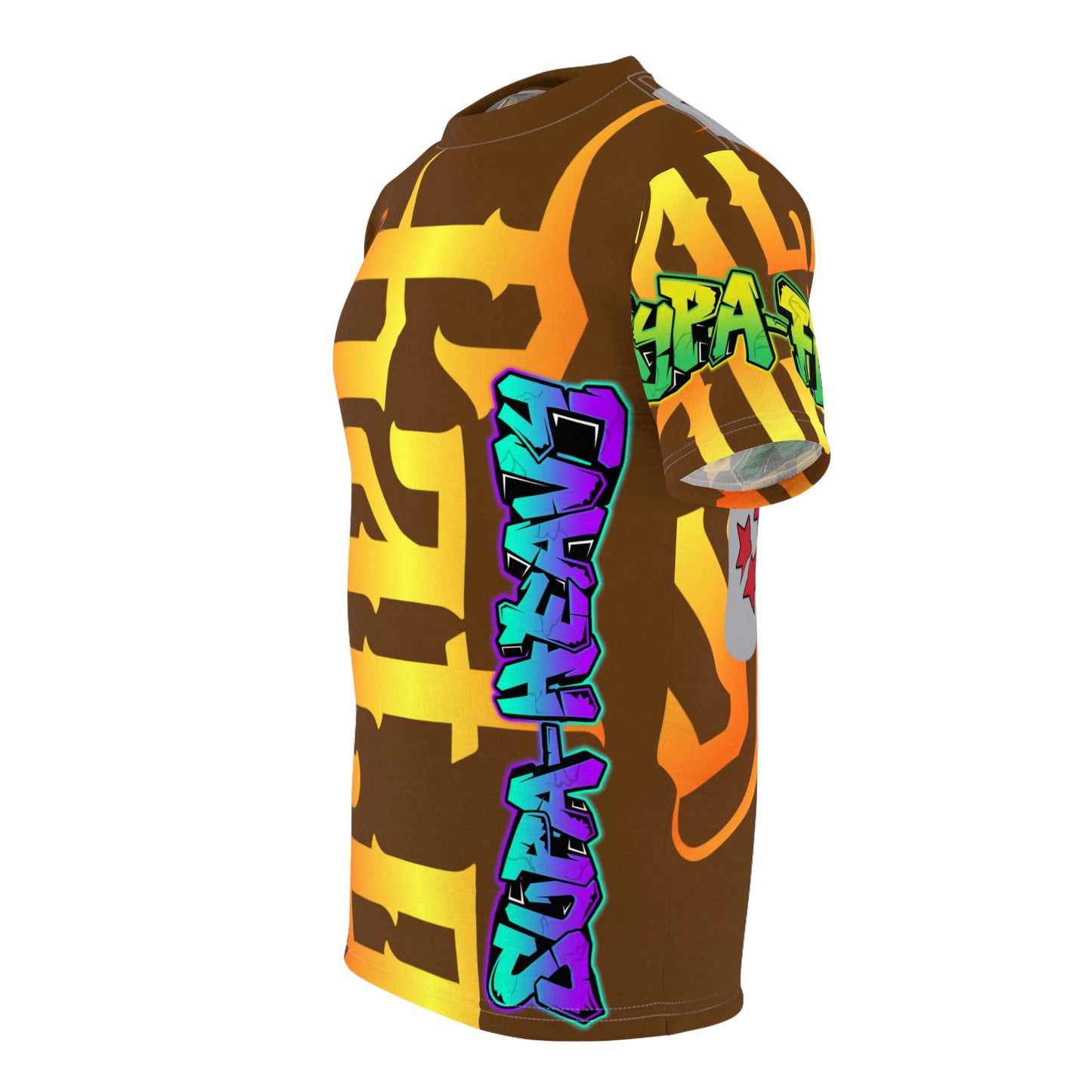 Brown Gator Drip Exclusive Supa-Heavy Excess-Stunna Hypa-Flex Limited Edition OG Flawda Mane “From Ramen Noodles To 5 Star" Unisex Cut & Sew Playuz Tee