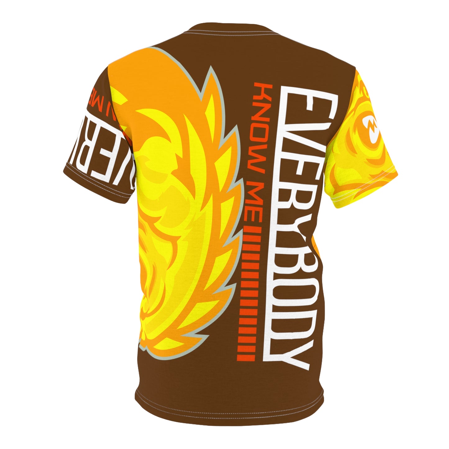 Brown/Yellow Flawdawear Limited Edition OG Flawda Mane “Everybody Know Me” Unisex Cut & Sew Playuz Tee