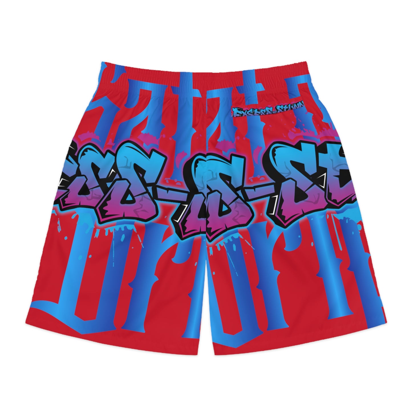 Dark Red Gator Drip Exclusive Supa-Heavy Excess-Stunna Hypa-Flex Limited Edition OG Flawda Mane “Everybody Know Me” Men’s Jogguz Playuz Shorts