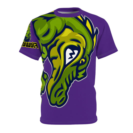 Purple Flawdawear Limited Edition OG Flawda Mane “Got An Old School Ride Do It My Way” Unisex Cut & Sew Playuz Tee