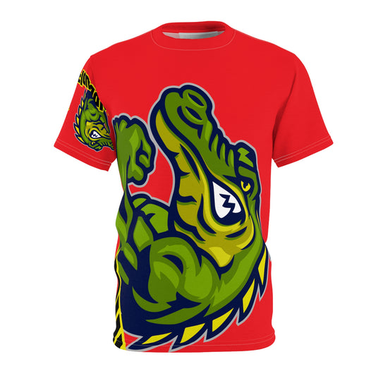 Red Flawdawear Limited Edition OG Alligator Papuh Playuz “I’m Paid Every Which Way” Unisex Cut & Sew Playuz Tee