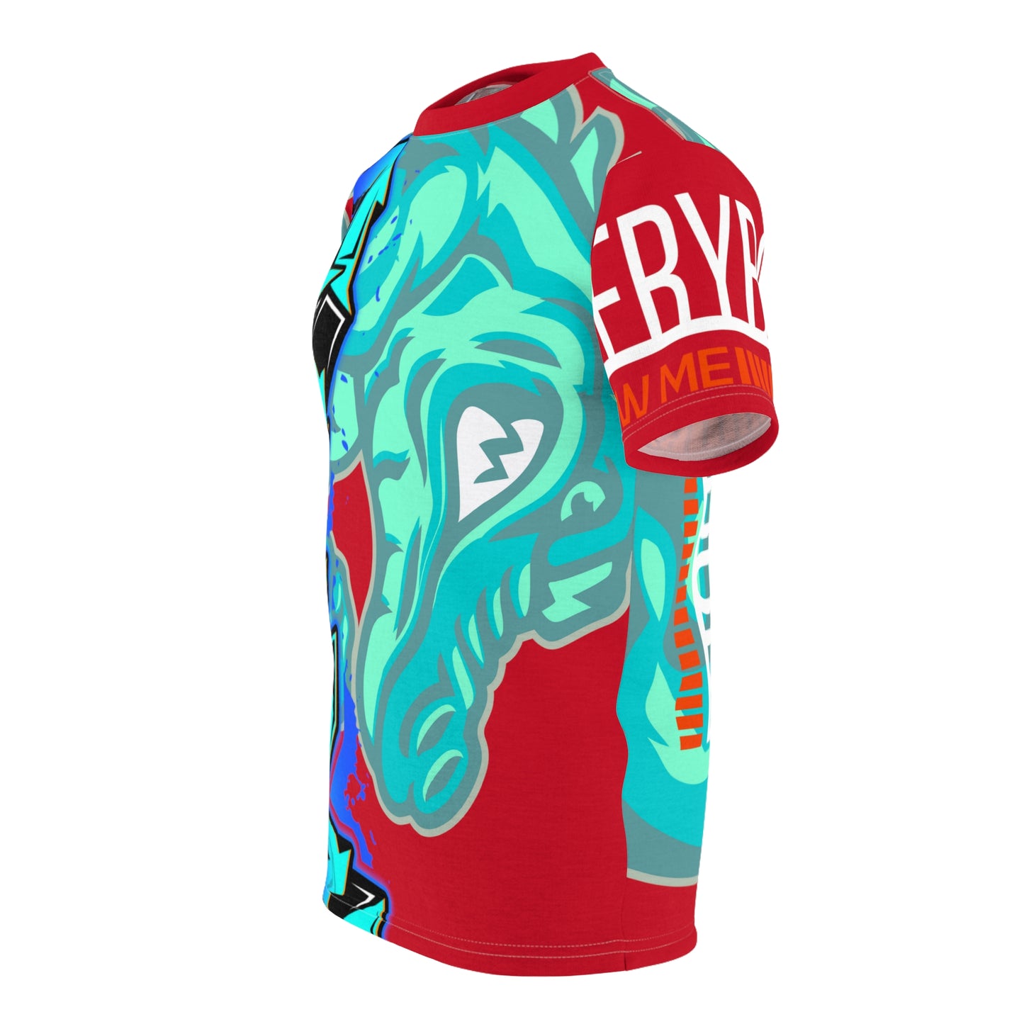 Red/Mint Flawdawear Limited Edition OG Flawda Mane “Everybody Know Me” Unisex Cut & Sew Playuz Tee